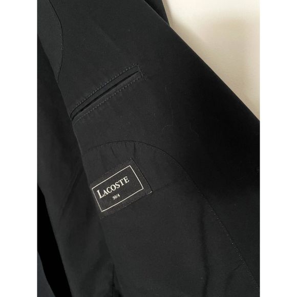Lacoste Men's Black Blazer Jacket Two Button Closure Size 50/4 D51 - Picture 8 of 16